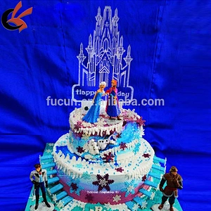 Wholesale Party Decoration Happy Birthday Acrylic Led cake toppers
