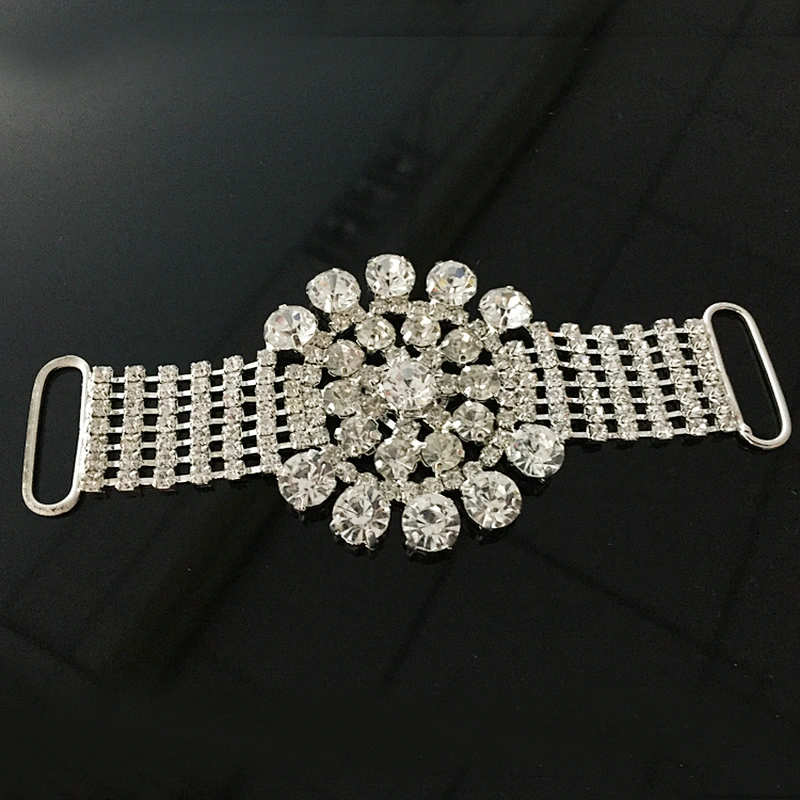 Top quality women bikini accessories rhinestone pave swimwear crystal bikini connector