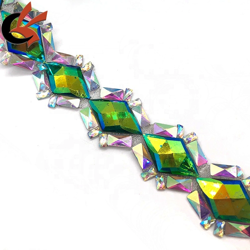 Green AB colors Resin heat transfer applique tape hot fix trimming tape