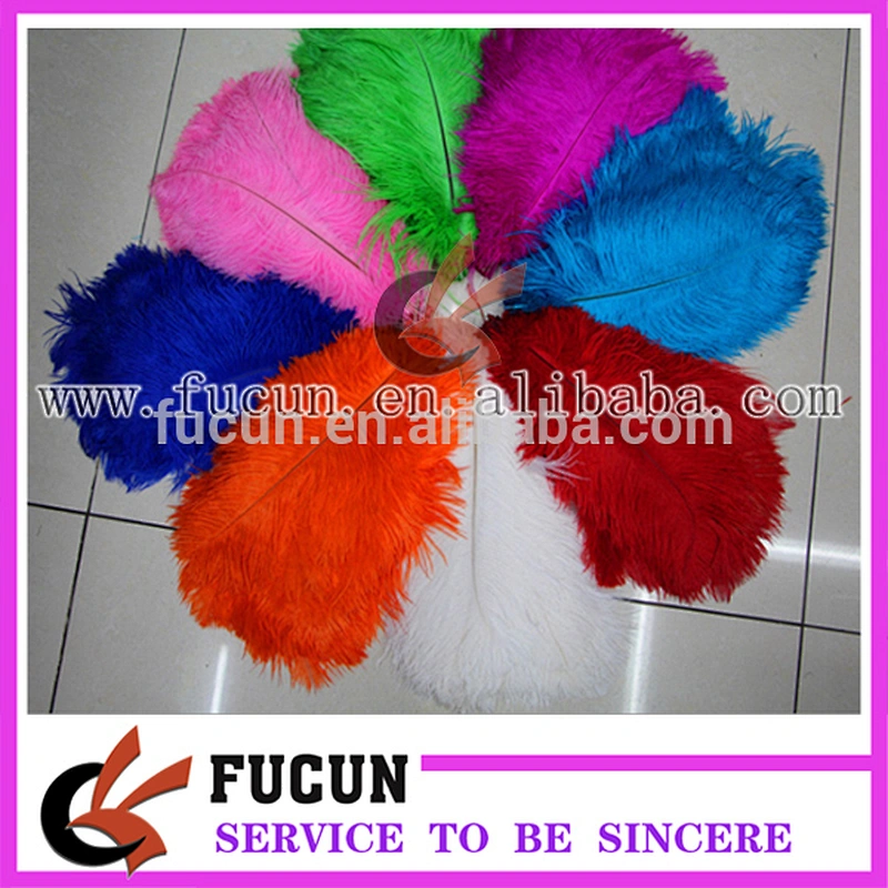 Top Quality Wedding Table Decorative Centerpiece Kit Bleached White Ostrich Feather