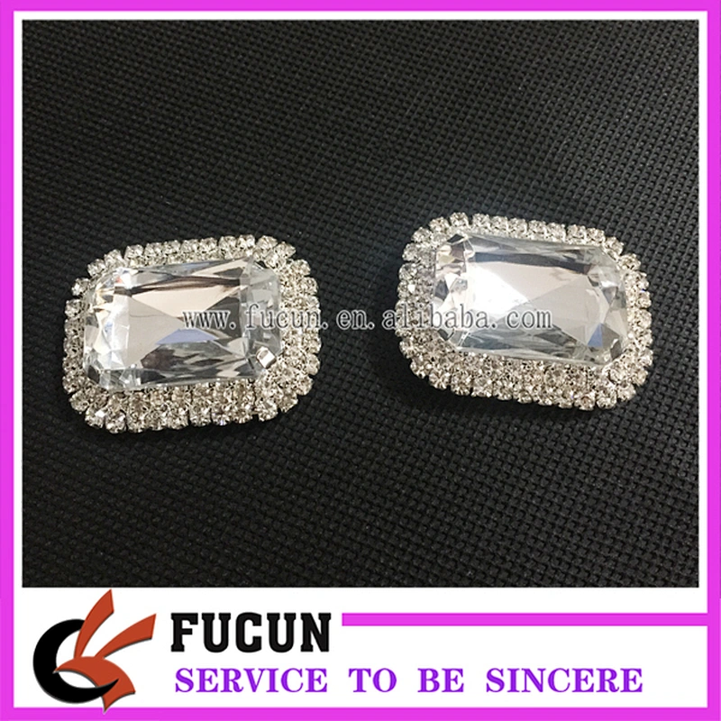 jewelry factory fashion cheap rhinestone sandal buckle shoe decorative crystal buckle
