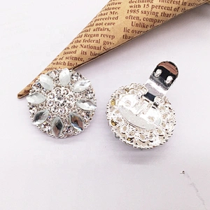 Female Shoe Buckle Metal Rhinestone Fitting Part Shoe Clip Upper Buckle For Decoration