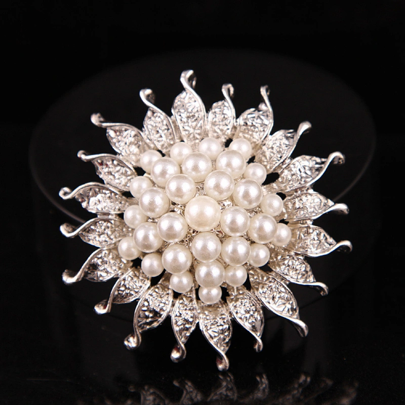 Vintage Engagement Table Serviette Ring Pearl Napkin Rings for Wedding