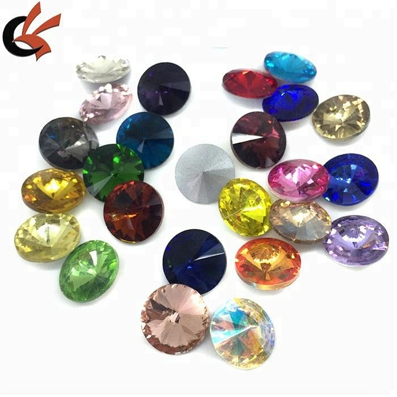 point back drop crystal without hole or without hole