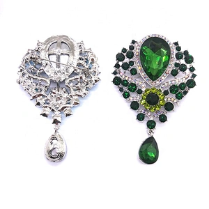 2019 Large Custom Carnival Dress Rhinestone Crystal Brooch Pin