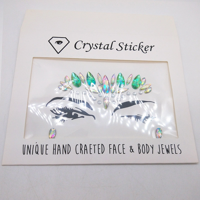 Festival party Temporary Tattoos adhesive face Jewels and body crystal stickers