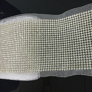 Garment Use wholesale 2mm/3mm/4mm ab bling crystal rhinestone net mesh for decoration