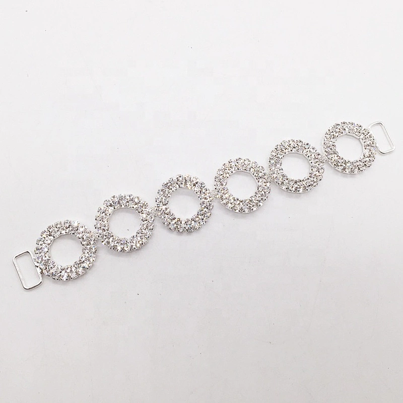 Crystal Bikini Round Circular Design Rhinestone Bikini Connector
