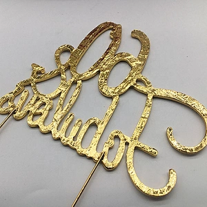 Large Sparkling gold Rhinestone 60 and Fabulous birthday cake topper Happy Birthday Cake Topper for party decorations