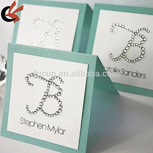 letter A-Z Cards And Invitations Self-adhesion Crystal acrylic rhinestone Sticker