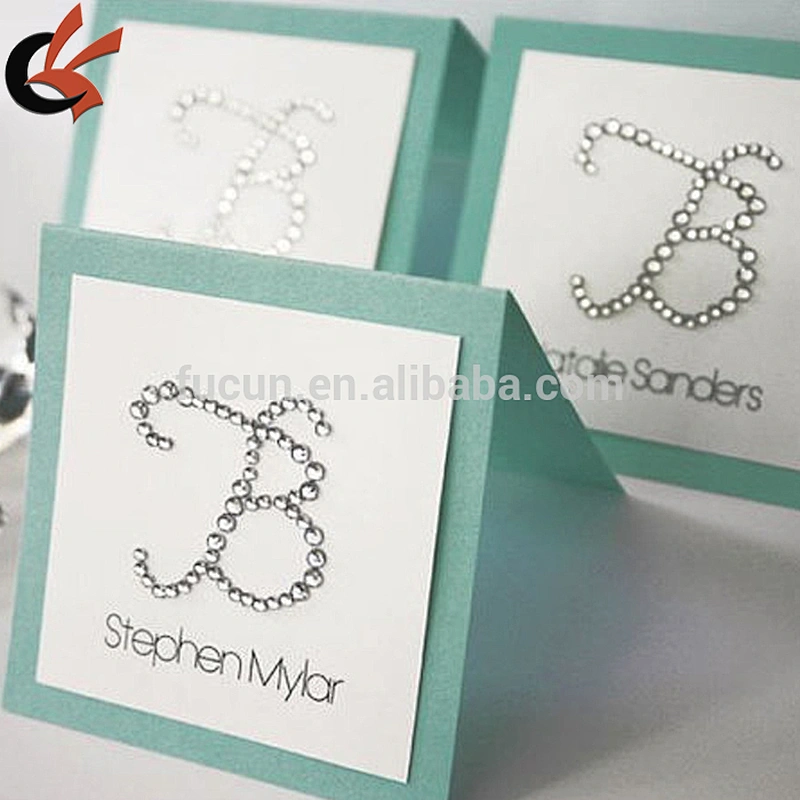 letter A-Z Cards And Invitations Self-adhesion Crystal acrylic rhinestone Sticker