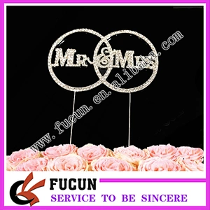 wholesale super wedding table centerpieces rhinestone cake topper wedding 9*15cm