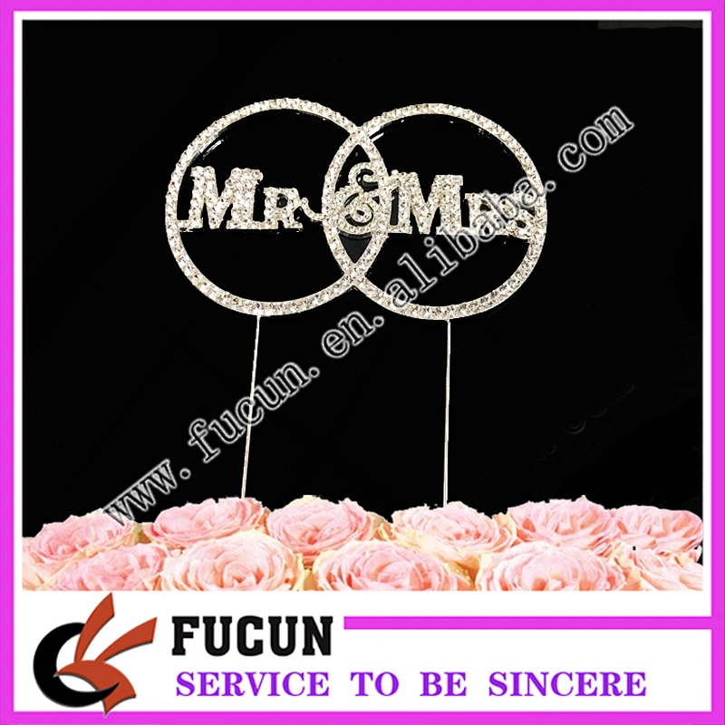 wholesale super wedding table centerpieces rhinestone cake topper wedding 9*15cm