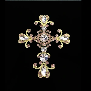 costume jewelry fashion crystal brooches for baptism in bulk