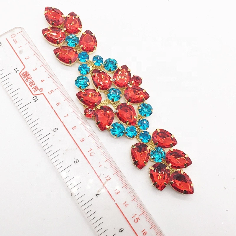 Rhinestone Main Acrylic Stone body chain jewelry applique for women dress