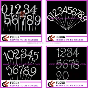 Elegant number cake toppper 