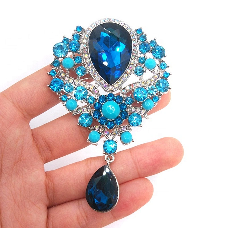 2019 Large Custom Carnival Dress Rhinestone Crystal Brooch Pin