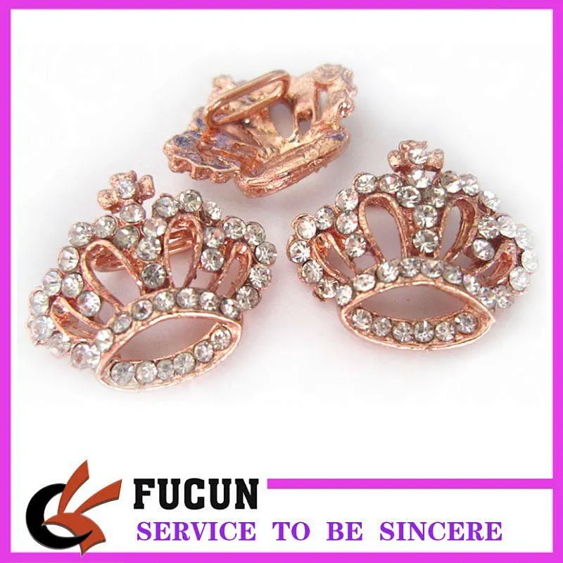 rhinestone crown slider buckles for invitation card