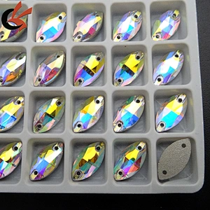 sew on eye crystal glass stone for wedding dress decoration