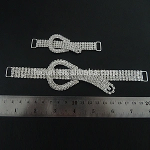 fashion red and crystal rhinestone connectors for Bikini Competition Suit