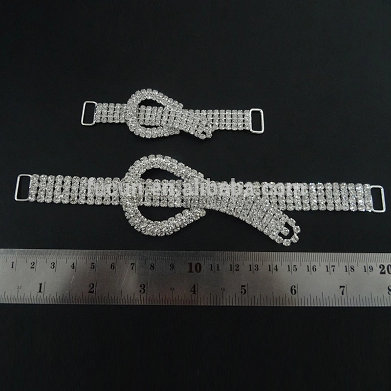 fashion red and crystal rhinestone connectors for Bikini Competition Suit
