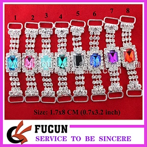 fashion rhinestone connector napkin ring for table decoration