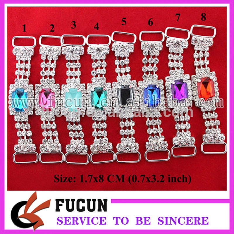 fashion rhinestone connector napkin ring for table decoration