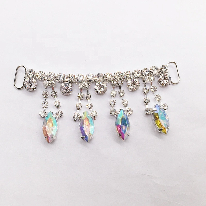 Fashion Women AB Chain Rhinestone Bikini Connector For Swimwear Accessories Decoration