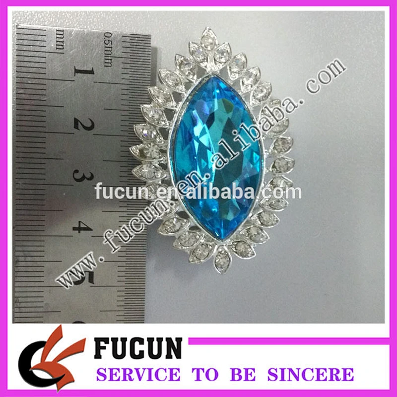 shiny beautiful factory price crystal women scarf buckle clip wholesale