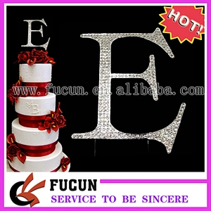 wholesale wedding mongram D&G rhinestone cake topper