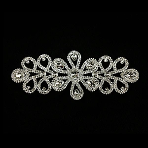2019 New fashion round sew on rhinestone appliques for sash decoration