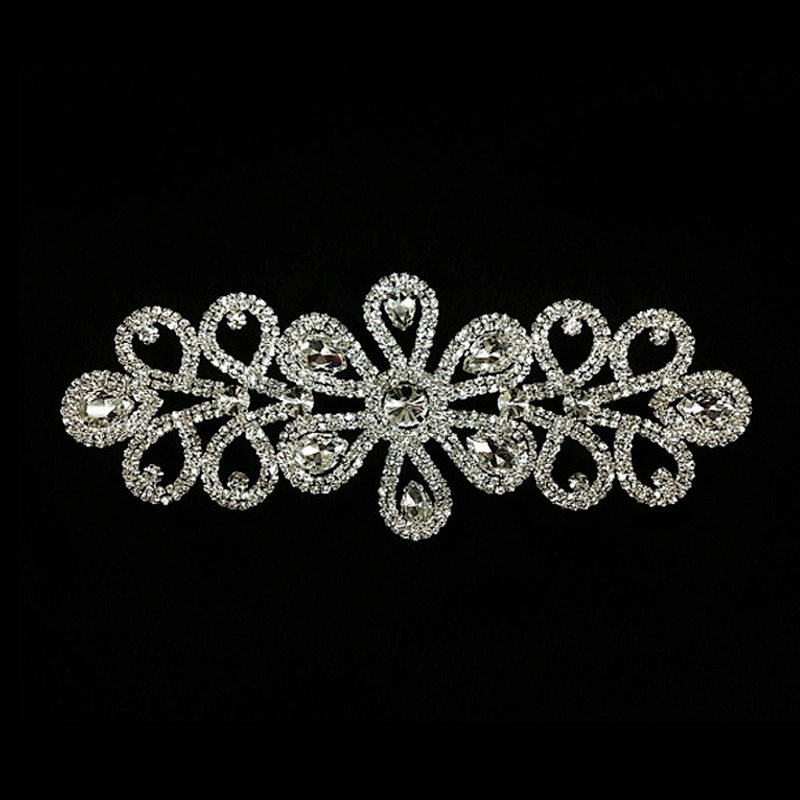 2019 New fashion round sew on rhinestone appliques for sash decoration