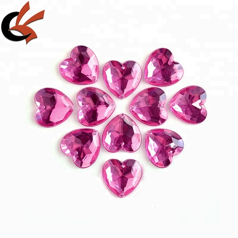 crystal heart shape rhinestone