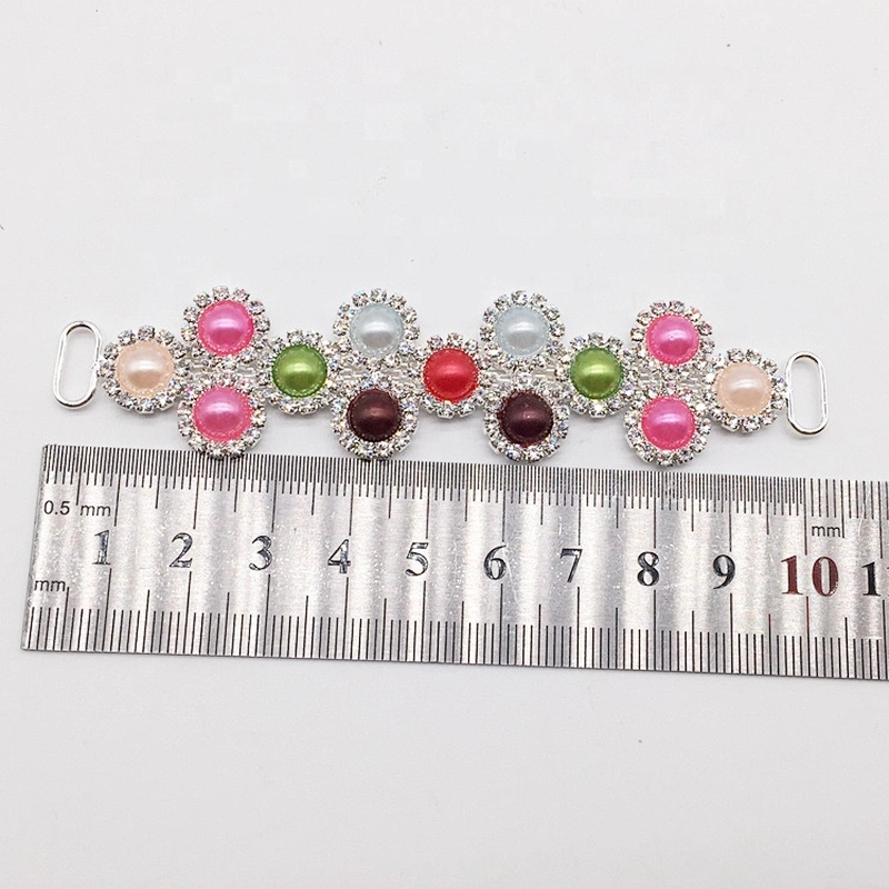 Fashion jelly women swimming wear assorted colored pearl beads bikini connector