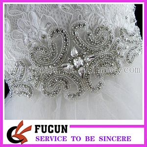 Elegant Transparent rhinestone Wedding Belt Bridal Belt Sash Belt Crystal sash