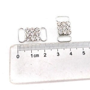 22mm Crystal Rhinestone Buckle connector bikini center connector