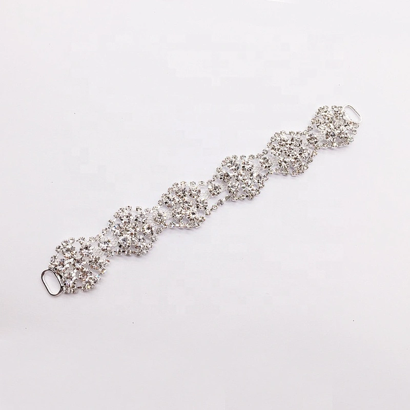 fashion jewelry silver rhinestone stage bikini connector for swimwear show
