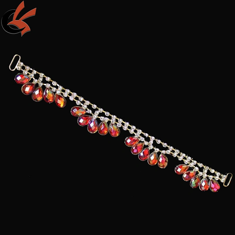 red AB gold plating clear rhinestone connector for Baby headbands Wedding Bridal Accessories