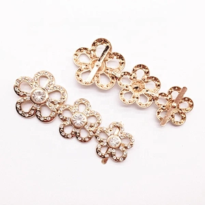 Factory direct wholesale antique metal flower shoe buckle for decoration