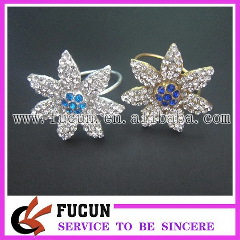 bulk wholesale flower napkin ring/christmas napkin ring
