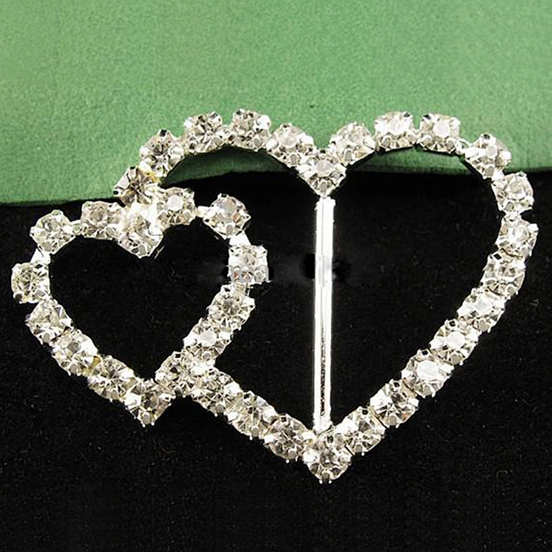 Diamonds wedding decors spandex invitations small rhinestone buckles