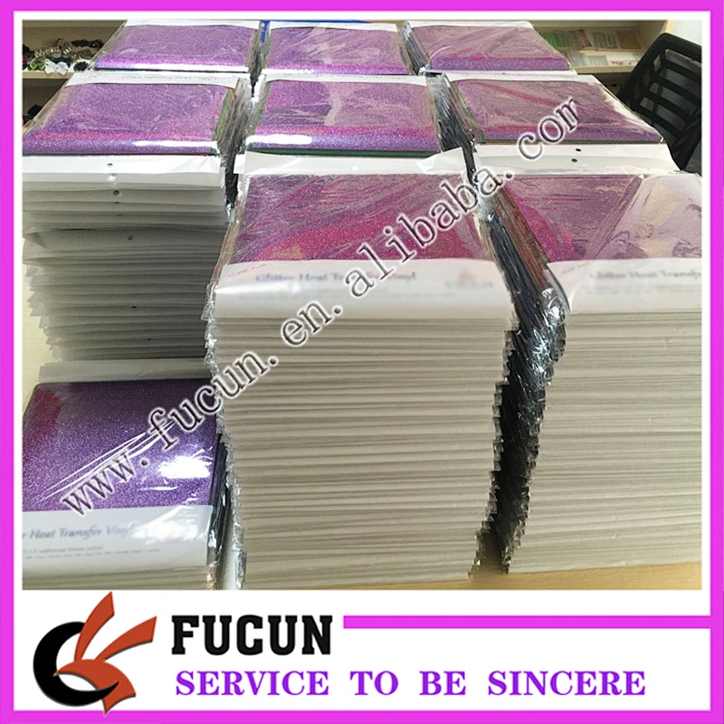 Factory Wholesale Glitter Heat Transfer Vinyl/Various Colors PU Heat Transfer Film T-shirt Vinyl Sheet