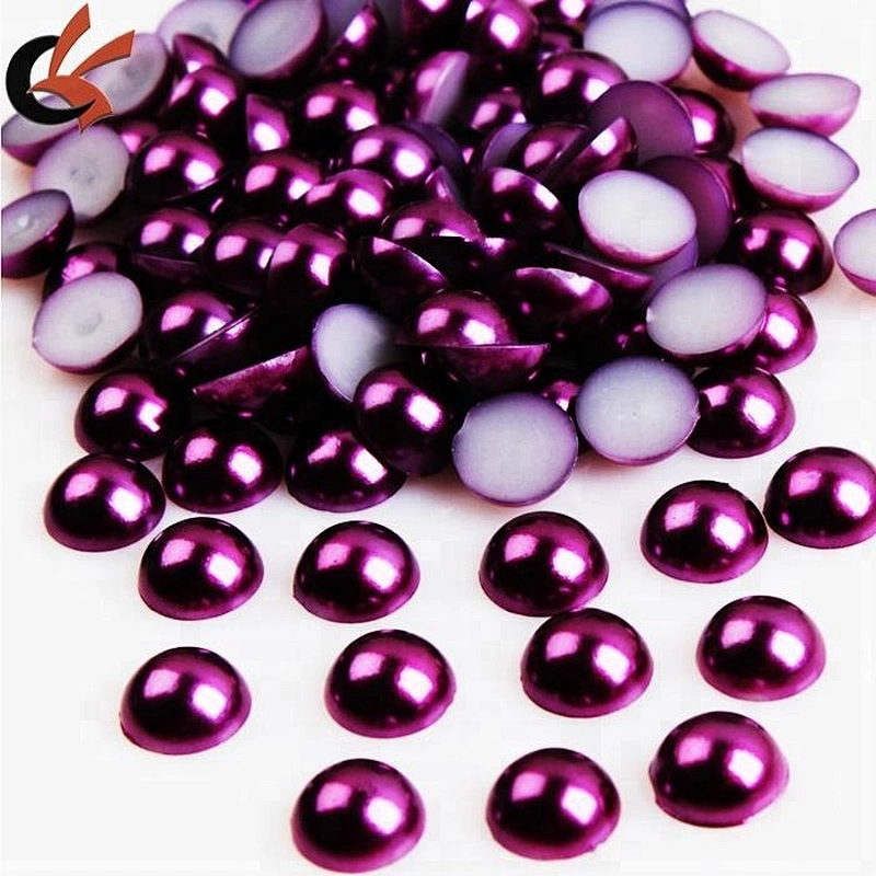 alibaba wholesale fashion half round plastic pearl bead