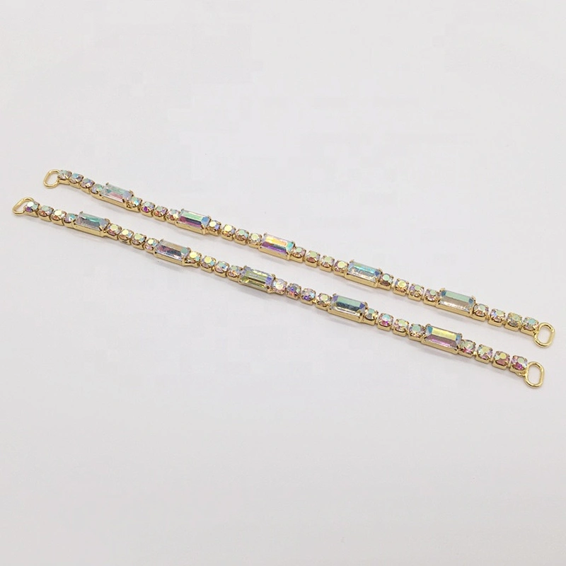 unique fashion new ab crystal color rhinestone thin bikini connectors for bottom bikini