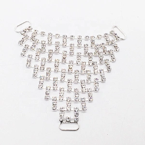 Rhinestone Net Style Crystal Mesh Jewelry Connectors for Bikini