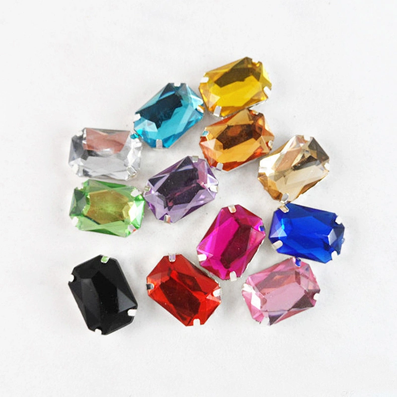 Factory wholesale fancy glass stone chaton montee beads with claw settings