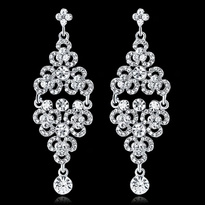 2019 fashion rhinestone jewellery crystal rhinestone ladies earrings