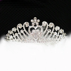 flash wedding party decoration rhinestone crystal beauty pageant flower crown