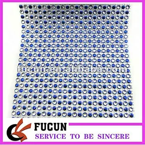 Wedding Party Table Runner Napkin Silver Rhinestone Mesh Wrap Net