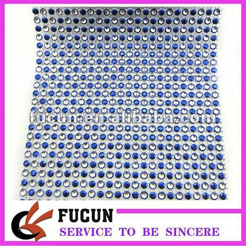 Wedding Party Table Runner Napkin Silver Rhinestone Mesh Wrap Net